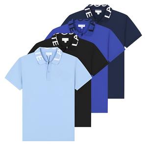 Custom Logo Printed <b>Collar</b> Polo <b>Shirt</b> <b>High</b> Quality 100% Cotton Polo T-<b>Shirts</b> for <b>Men</b> Embroidered Logo Formal Style <b>Shirts</b> - Product Image 1