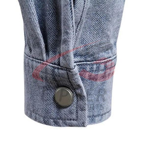 Chaqueta vaquera de lana de otoño e invierno para hombre, chaqueta vaquera lavada elástica, Chaquetas vaqueras a la moda para Primavera e Invierno - Product Image 4