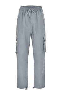 Pantalones cargo holgados de negocios informales gruesos para hombre de invierno 2024, pantalones de pie agrupados, pantalones para hombres jóvenes, pantalones multibolsa - Product Image 5