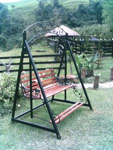 Heavy Duty Iron <b>Swing</b> For Balcony With <b>Cushions</b> Designed For Relaxation And Daily Comfort For Families Always - Product Image 4