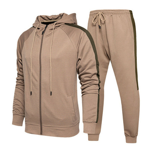 Survêtement 2 pièces pour homme, pantalon décontracté, Sweat-shirt à capuche, ensemble de Sport, de haute qualité, vêtements de rue, survêtement uni - Product Image 4