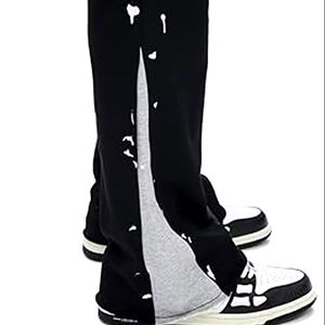 Pantalon de survêtement harem décontracté pour homme, coupe skinny, avec logo brodé personnalisé, style streetwear, faible MOQ, effet délavé - Product Image 2