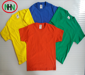 Camiseta en blanco Camisetas Venta al por mayor S Oem Logo Algodón liso Tamaño americano O Cuello Hombres Alta calidad 100 Impresión personalizada Seda azul - Product Image 6