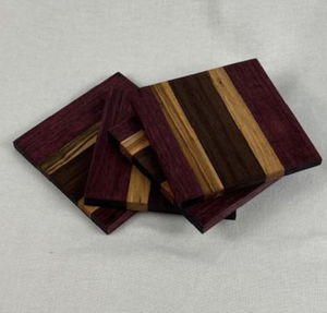Natural Wooden Classic Eco-Friendly <b>Coasters</b> Premium Black Walnut Wood <b>Drink</b> <b>Coasters</b> for Laser Engraving Blanks - Product Image 3