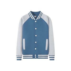 Fútbol americano Béisbol Baloncesto Letterman etiqueta tejida Varsity Chaquetas Lana Mangas genuinas Varsity Jacket - Product Image 1