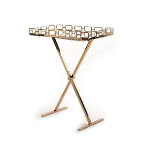 Carrito de servicio de 2 niveles de hierro versátil para uso en el comedor, agrega sofisticación y practicidad a sus cenas - Product Image 5