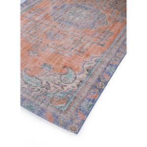 Alfombras de Lana Anudadas a Mano de Gran Tamaño, Diseño de Medallón Rojo y Naranja, para Sala de Estar o Pasillo - Pae-3275 - Product Image 2