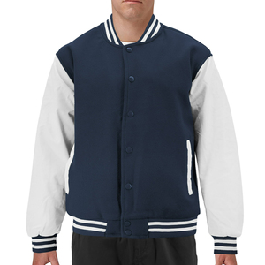 แจ็กเก็ตมหาวิทยาลัยสำหรับผู้ชายแจ็กเก็ตเบสบอลแขนหนังปักลายผ้ากำมะหยี่แจ็คเก็ตกลางแจ้งเสื้อแจ็กเก็ตทีมโรงเรียน - Product Image 6