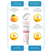 Crème pour les mains et les ongles multivitaminée à la mangue et à la vitamine E par Dr.SEA Cosmetics Israël Produits de la mer Morte Échantillons gratuits Livraison rapide