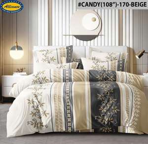 Ensemble de draps de lit 4 pièces en microfibre 400TC, imprimé floral, taille double, luxe, drap-housse, drap plat, taies d'oreiller, super doux, moderne - Product Image 5