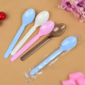 Juego de cubiertos de plástico ecológico de nuevo diseño de alta calidad hechos con base biológica (cáscara de arroz) con cuchillo, cuchara, tenedor, embalaje para comer alimentos - Product Image 3