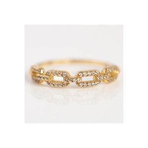 Elegant 18Kt Solid Gold Ring With Real Diamonds New Design Fine Jewelry OEM Wholesale Valentine's Day <b>Gift</b> for Girlfriend - Product Image 1