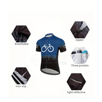 Ensembles de vêtements de cyclisme pour hommes, dernier design, impression de logo personnalisée, respirant, écologique, 100% polyester, haute qualité, séchage rapide