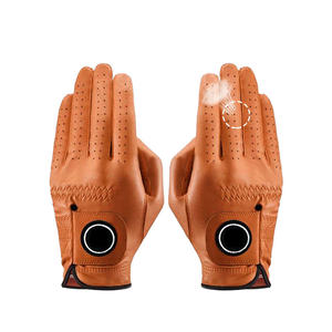 Venta al por mayor de guantes de golf de cuero Premium, transpirable y suave, logotipo personalizado, impermeable para zurdos y diestros, deportes al aire libre - Product Image 4
