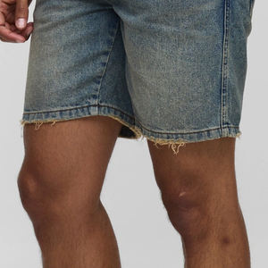Shorts en jean coupe droite pour hommes, service OEM, prix de gros, vêtements décontractés, prix avantageux pour les acheteurs en gros, tissu respirant et ajustable - Product Image 4
