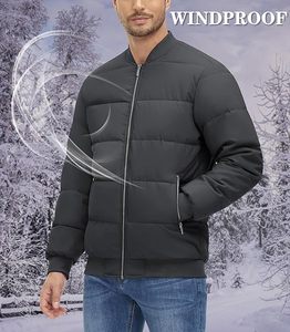 Chaqueta Cortavientos Acolchada con Capucha de Alta Calidad Hecha a Medida para Hombre, Material de Tela, Ropa de Exterior Fabricada en Pakistán - Product Image 3