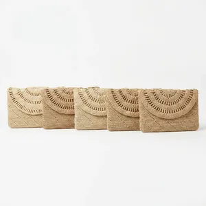 Pochettes Bohèmes au Crochet avec Pompon et Motif Géométrique – Sacs à Main Femme pour l'Été et Usage Quotidien - Product Image 6