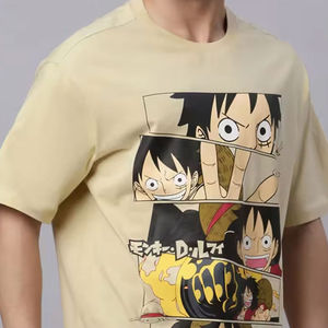 เสื้อยืดคอกลมผู้ชาย พิมพ์ลาย สวมใส่สบาย ผ้าฝ้าย 100% ทรงหลวม เนื้อผ้านุ่ม - Product Image 5