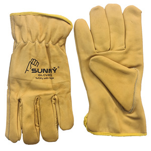 Gants de pilote de jardin de haute qualité multifonctions Logo personnalisé en cuir de sécurité extérieur travail gants d'hiver - Product Image 2