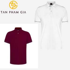 Bas prix personnalisé Tan Pham Gia vietnamien pour polo uniforme pour hommes 100% polyester tricoté tissu - Product Image 1