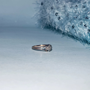 Elegante anillo en forma de cometa de oro rosa de 14 quilates Anillo de diamante de piedra natural H I Corte brillante SI3 I1 Regalo perfecto Proveedor al por mayor - Product Image 1