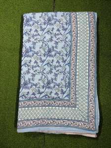 Edredón Moderno Ecológico de Algodón Doble, Estampado a Mano, Reversible, Kantha Indio Jaipuri, Orgánico, Lavable, para el Hogar - Product Image 5