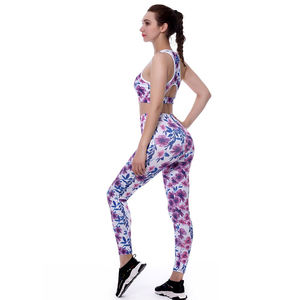 Leggings de gimnasio de cintura alta ajustados personalizados para mujer, pantalones de Yoga transpirables para Fitness con bolsillo impreso estilo Fitness - Product Image 5