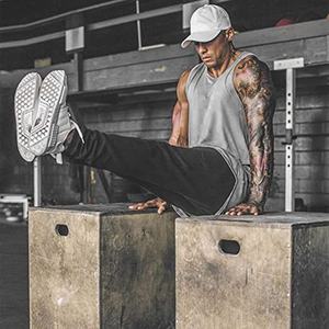 Venta al por mayor 100% algodón sin mangas de los hombres gimnasio entrenamiento camiseta transpirable Fitness deporte camisa para Casual Culturismo - Product Image 6