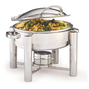 <b>Large</b> Capacity Stainless Steel Chafing Dish With Polished <b>Mirror</b> Finished Perfect For Serving Food At Weddings And Festivals - Product Image 5