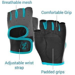 Gants de fitness en cuir respirant à séchage rapide personnalisés en gros Nouveau design pour l'haltérophilie et le sport - Product Image 2