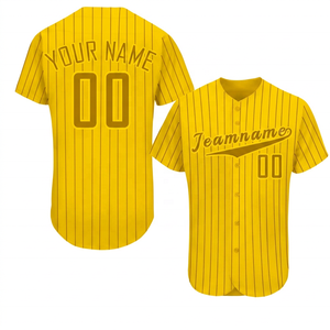 Camiseta de Béisbol Personalizada Unisex Blanca con Rayas Azules, Manga Corta, Transpirable, con Botones al Frente, Nombre del Equipo 00 Impreso, Verano, Ecológica - Product Image 3
