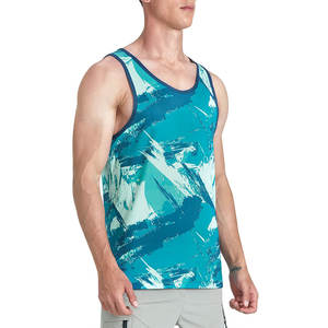 เสื้อกล้ามผู้ชายแห้งเร็วสำหรับใส่ออกกำลังกายโลโก้ได้ตามต้องการ - Product Image 4