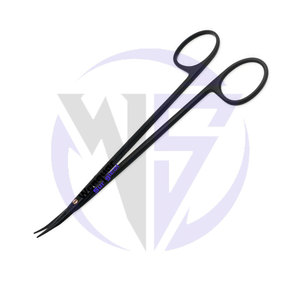 Ciseaux à iris pour chirurgie plastique, acier inoxydable revêtu de noir, instrument chirurgical, produit haute performance Wenquar - Product Image 2