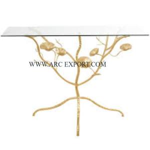 Meilleure vente de table console décorative design feuilles vintage meilleure vente table console fantaisie de luxe pour meubles de décoration - Product Image 5