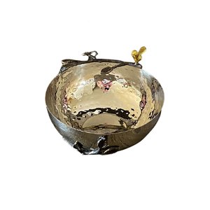 Bol à fruits couleur or en laiton de conception classique avec support design, vaisselle, bol de service de fruits à des prix abordables - Product Image 3