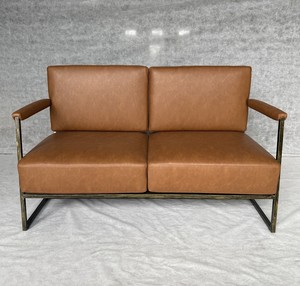 Juego de sofás de patio de aluminio de 2 plazas para exteriores de fábrica, diseño minimalista ecológico para sala de estar, apartamento, hogar, oficina, Hospital - Product Image 2