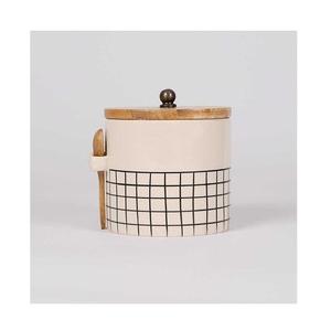 Ensemble de deux plateaux à noix en métal et en bois de forme ronde, couleur or, pour servir des fruits secs, pour les fournisseurs en gros - Product Image 2