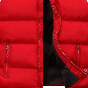 Cheap Winter <b>Men's</b> Leather Waterproof Windproof Puffer Sleeveless Jacket <b>Black</b> Colour New <b>Vest</b> - Product Image 4
