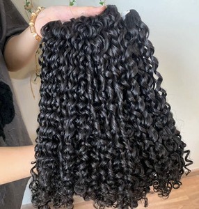 Extensions de cheveux naturels Nasa Hair Remy vierges vietnamiens 100g couleur claire 65cm de longueur, lots de cheveux humains à double trame machine, en vrac - Product Image 5