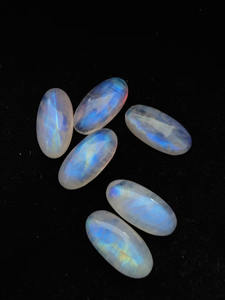 Ópalo Blanco Suelto de la Mejor Calidad, Corte Ovalado, Gema Natural con Color Azul Fuego - Product Image 6