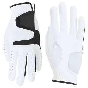 OEM servicio personalizado transpirable Cabretta cuero guantes de golf colores sólidos correa ajustable personalizado por Salva cuero - Product Image 4