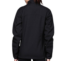 Vestes Softshell pour femmes avec impression de logo personnalisée, fermeture éclair sur le devant, col montant, légères, veste Softshell pour femmes