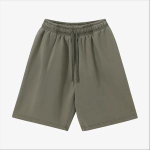 Bermuda mi-décontracté pour hommes à la mode pour l'été vêtements tricotés respirants cordon teint uni Service OEM solide disponible - Product Image 1