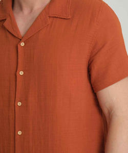 Ensemble d'été pour homme : Polo gaufré à manches courtes respirant en coton tricoté de couleur unie, avec t-shirt et short assortis – Ensemble 2 pièces - Product Image 6