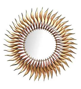 Classic Design Metal Crystal <b>Wall</b> <b>Mirror</b> <b>Black</b> Finished for Home Bed Room Decorative <b>Round</b> Hanging <b>Wall</b> <b>Mirror</b> - Product Image 6