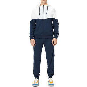 Survêtement à capuche zippé intégral pour homme, personnalisé, de haute qualité, manches longues, hiver, course à pied, 100% coton polaire, décontracté, uni, hiver - Product Image 3