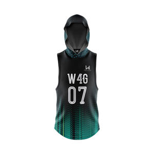 Maillots de football américain sans manches personnalisés 7v7 pour hommes, haute qualité, grande taille, impression par transfert thermique, nom de l'équipe, uniformes 7 sur 7 - Product Image 4