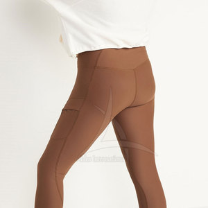Leggings de sport pour femmes de haute qualité, taille élastique, unis, longueur intégrale, conçus pour l'entraînement physique, le yoga, les mouvements actifs, personnalisés - Product Image 6