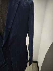 Blazer sur mesure NAYIJI de haute qualité pour hommes, coupe ajustée, style professionnel, double boutonnage, <span class=keywords><strong>veste</strong></span> de <span class=keywords><strong>costume</strong></span> pour <span class=keywords><strong>homme</strong></span> - Product Image 2