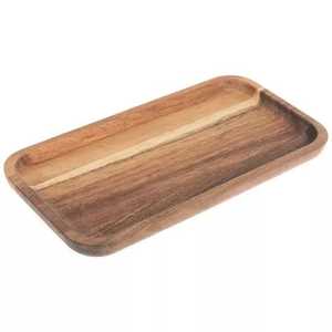 Plateau de service en bois sur mesure de vente chaude finition naturelle pour les pâtes ou le service sucré pour les mariages et les événements - Product Image 1